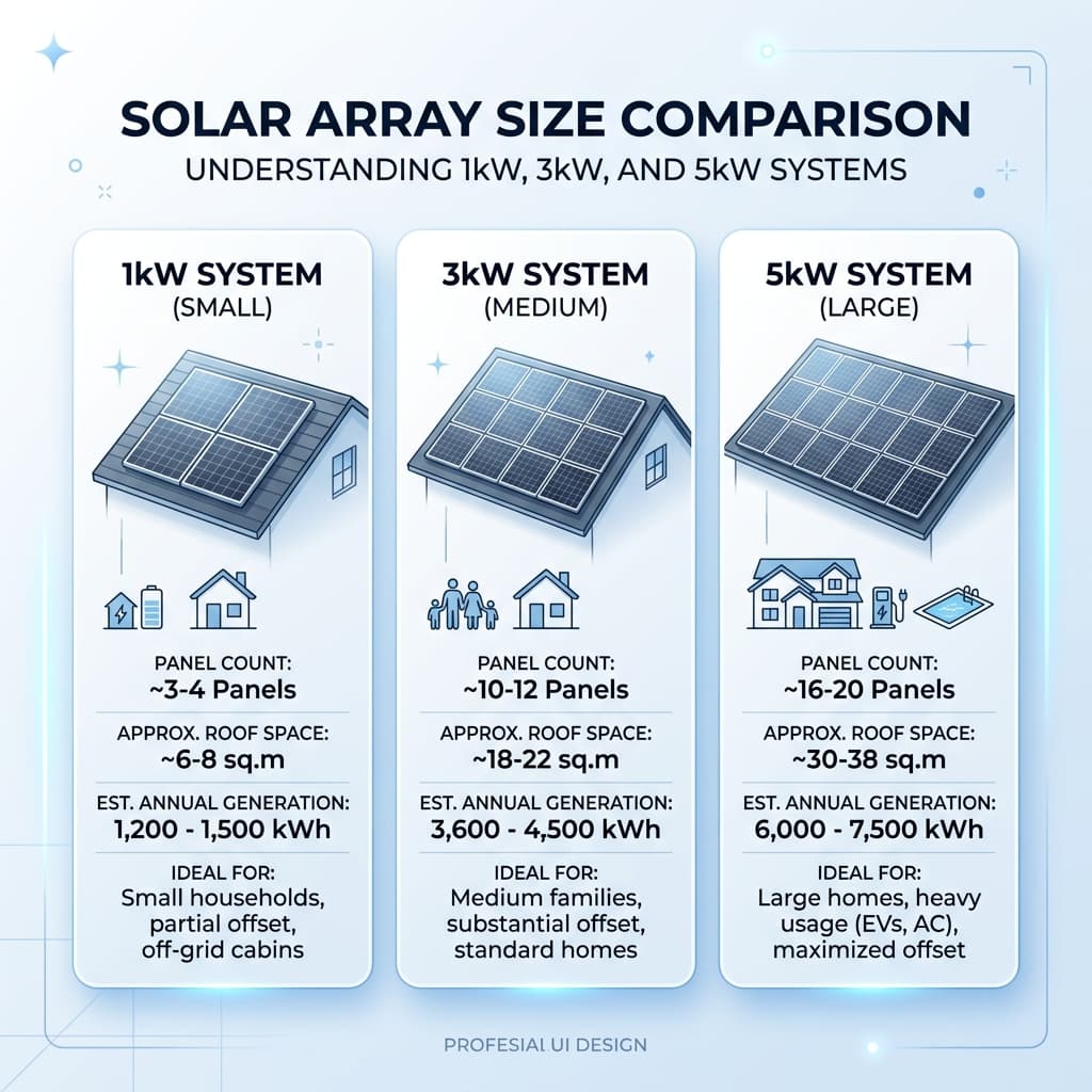 1kW, 3kW, 5kW Solar System Price in India
